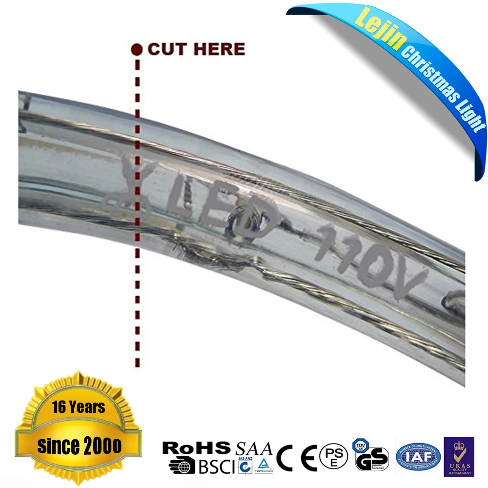 Водонепроницаемый CE RoHS SAA GS UL 50 м LED Rope Light