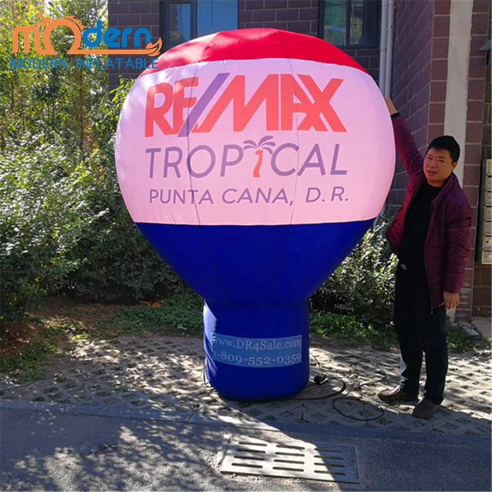Remax Inflatable Advertising Balloon-6-8ft Built-In Fan Oxford Cloth Digital Printing Customizable Size Color for Effective