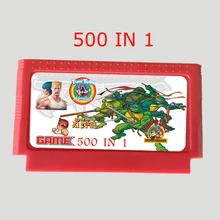 500 In 1 Game card Real 400 Games 60 Pin 8 Bit Game cartridge Custom sticker/cover Best selling!