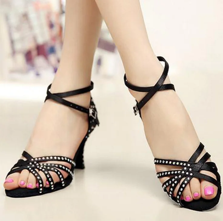 
Женские туфли для латиноамериканских танцев, элегантная обувь для латиноамериканских танцев, модная дешевая китайская обувь 