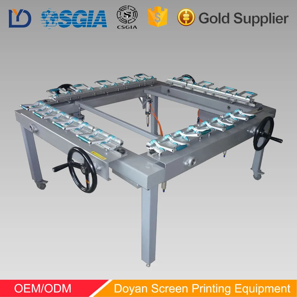 Screen Printing Pneumatic Mesh Stretch Machine With Single Clamp