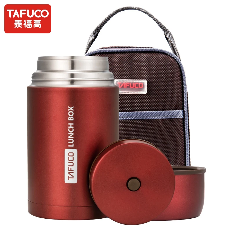 Buy Wholesale China 750ml Double Walled Stainless Steel Custom Lunch Box  Food Vacuum Insulated Food Flask With Bag & Thermos For Hot Food at USD 7.8