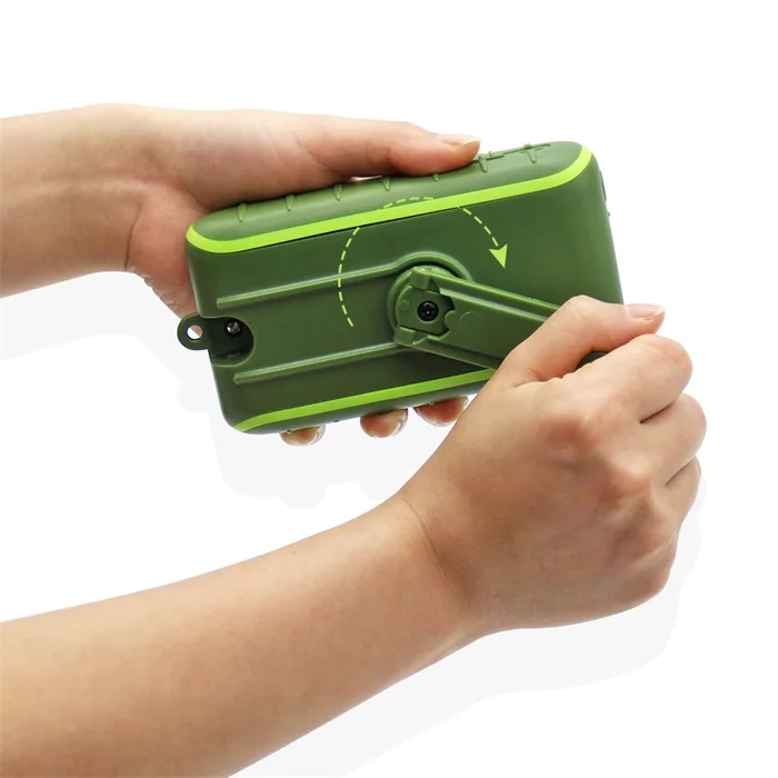 Hand Crank Emergency Cell Phone Charger for Outdoor Use