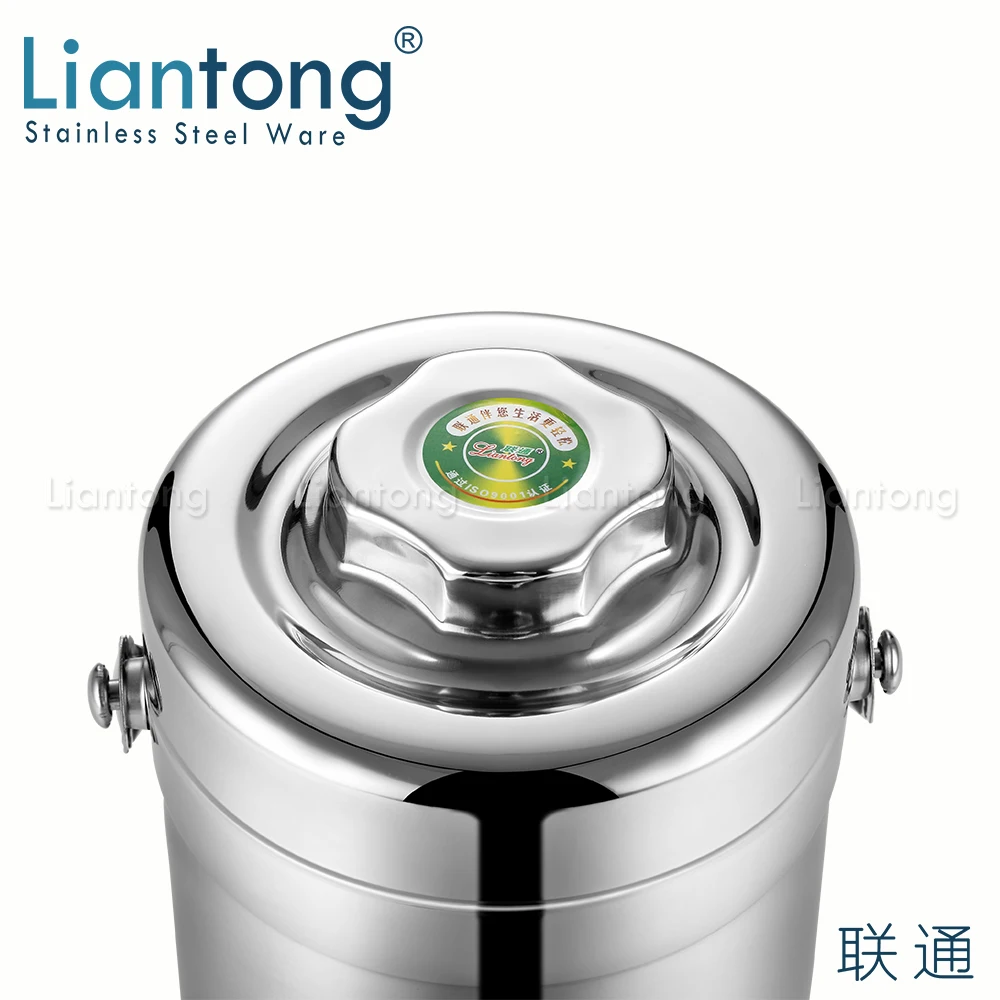 Liantong 1.2L 1.4L 1.6L 1.8L 2.0L нержавеющая сталь портативный тепловой изоляцией вакуумной присоской горячая контейнер для еды сохраняющий тепло бенто ланч бокс Перевозчик