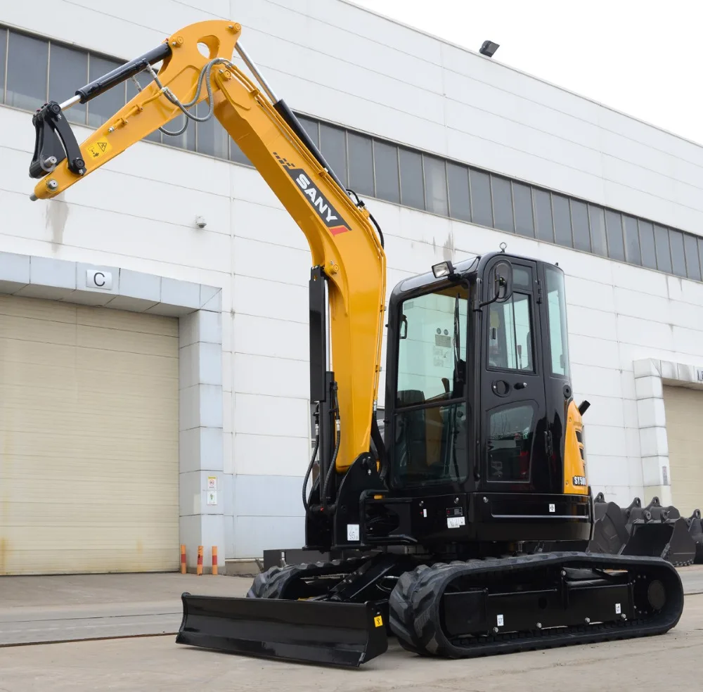 ミニ油圧ショベル SANY（三一重工）SY50U 展示品 配管付き 5h 取説