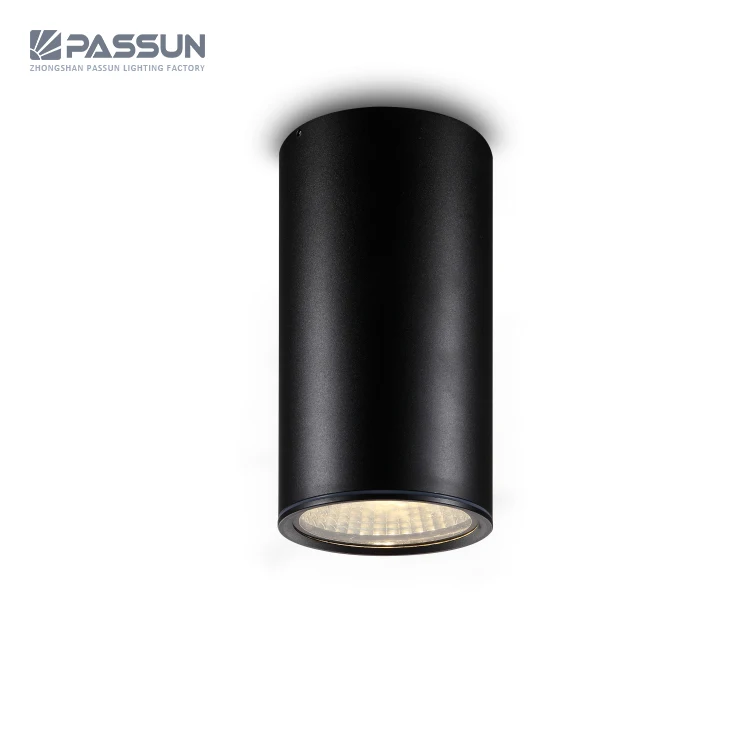 black cylindrical light