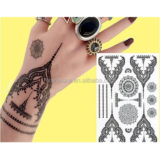 Hand drawn henna tattoo mandala Vector lace  Stock Illustration  19832063  PIXTA
