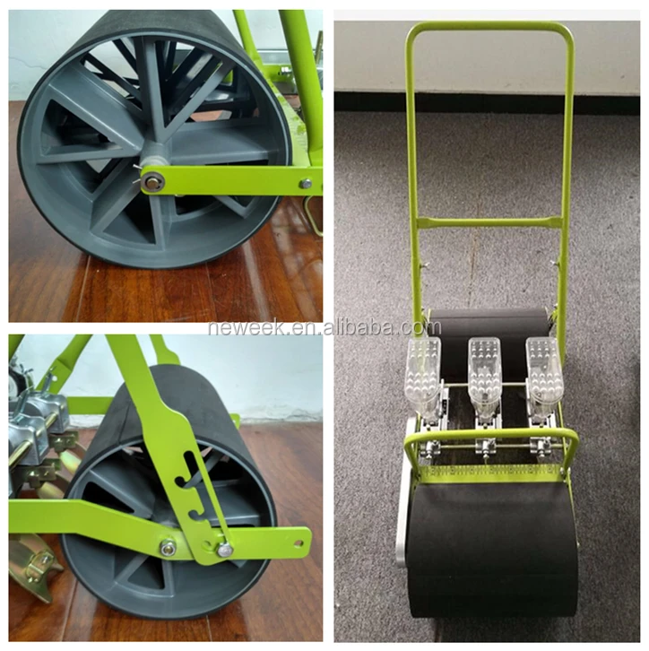NEWEEK Manual Type 3 Rows Small Seeds Planter Onion Seeding Machine Chia Seed Planting Machine