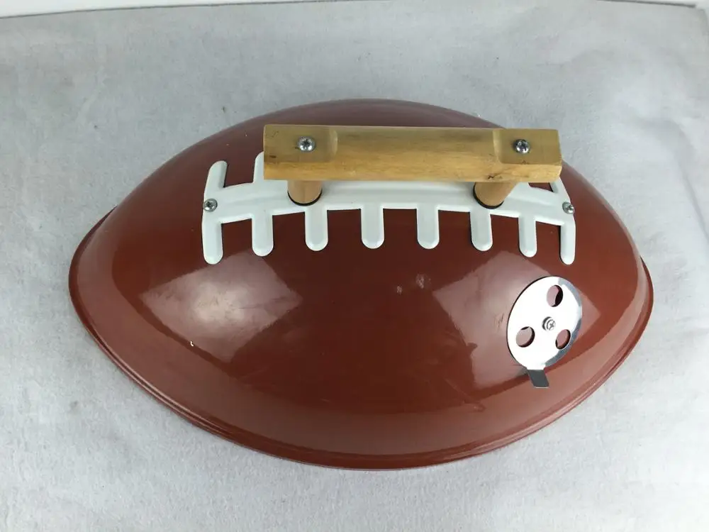 Oval Ball Barbecue Grilling American Football Shaped Charcoal Bbq Grill