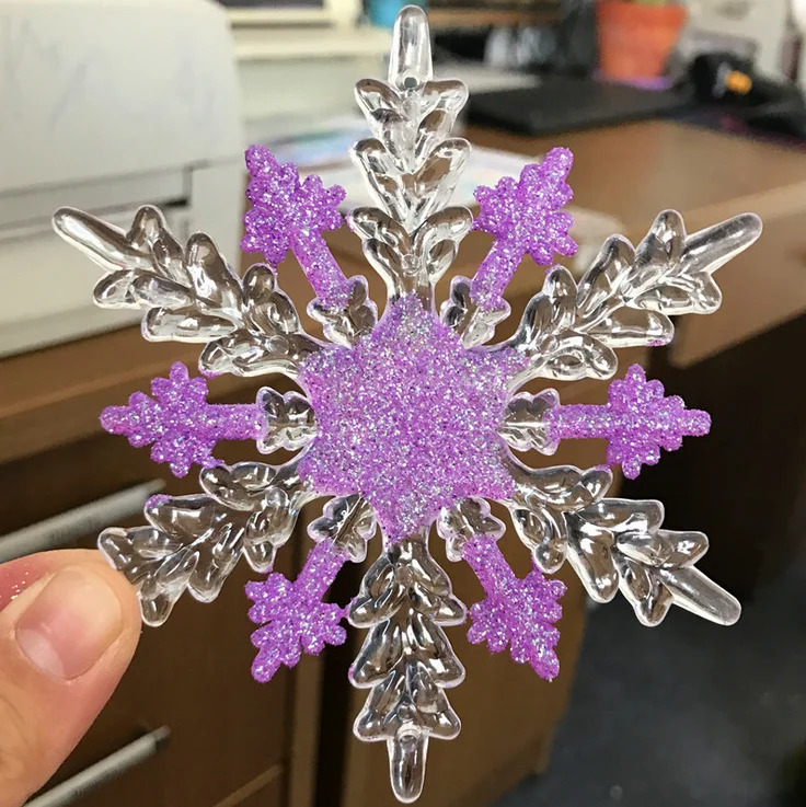 New Design clear Acrylic Snowflake for Christmas Decorations