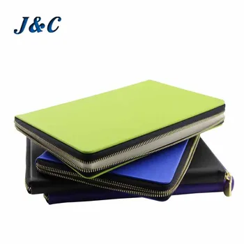 Travel Journal A5 Notebook Leather Bound Notebook with Zipper