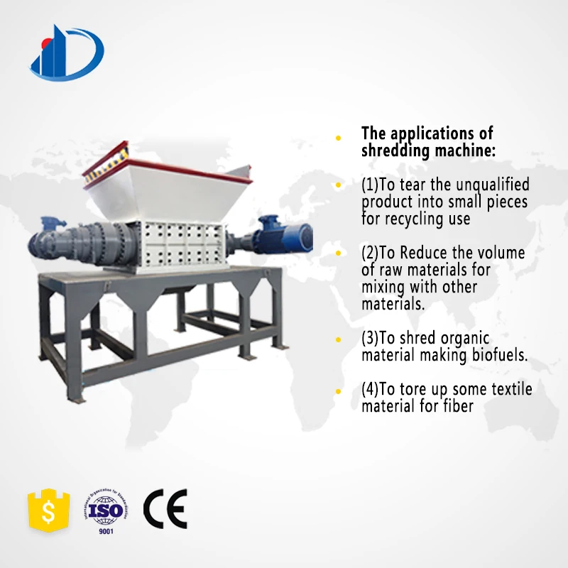 Plastic Trash Can Shredder for Waste Reduction