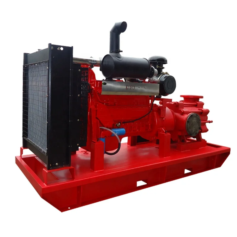 High Pressure Horizontal 50Bar Multistage Centrifugal Pump with Diesel Engine