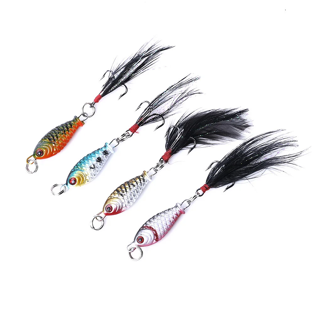 4 PCS Fishing Wobbler Artificial Lures Fishing Tackle Lifelike Fishing Lure  Hard Bait 3.2 cm