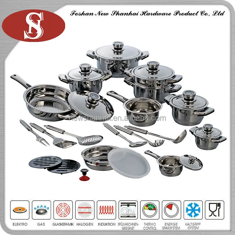 Wholesale 27 Pcs Stainless Steel German Kitchenware Set Stainless Steel