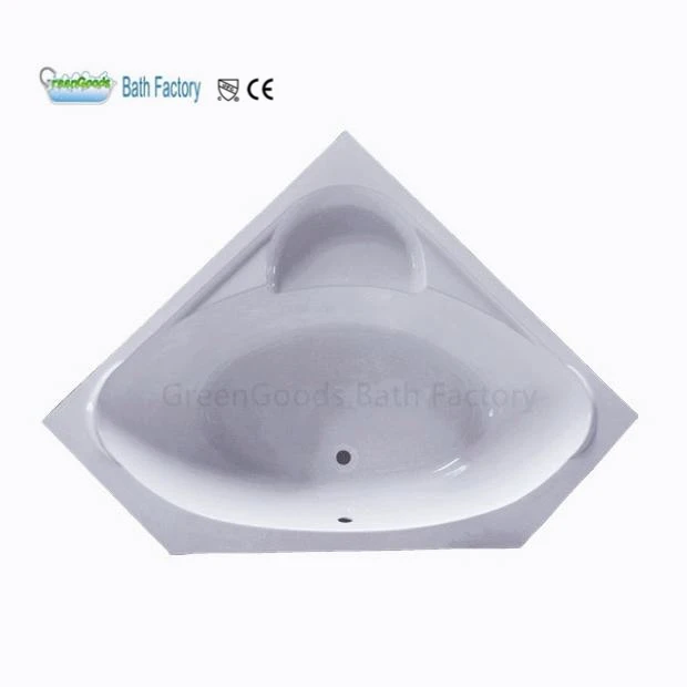 Factory Price 3 Person Algeria Hexagon Diamond Inserts Corner Acryl Bathtub