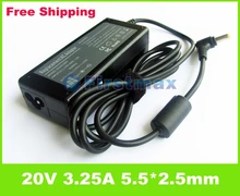 20V 3.25A 65W Laptop battery charger For Lenovo IdeaPad B460 B470 B480 B485 B570 B570e B575 B580 notebook power supply