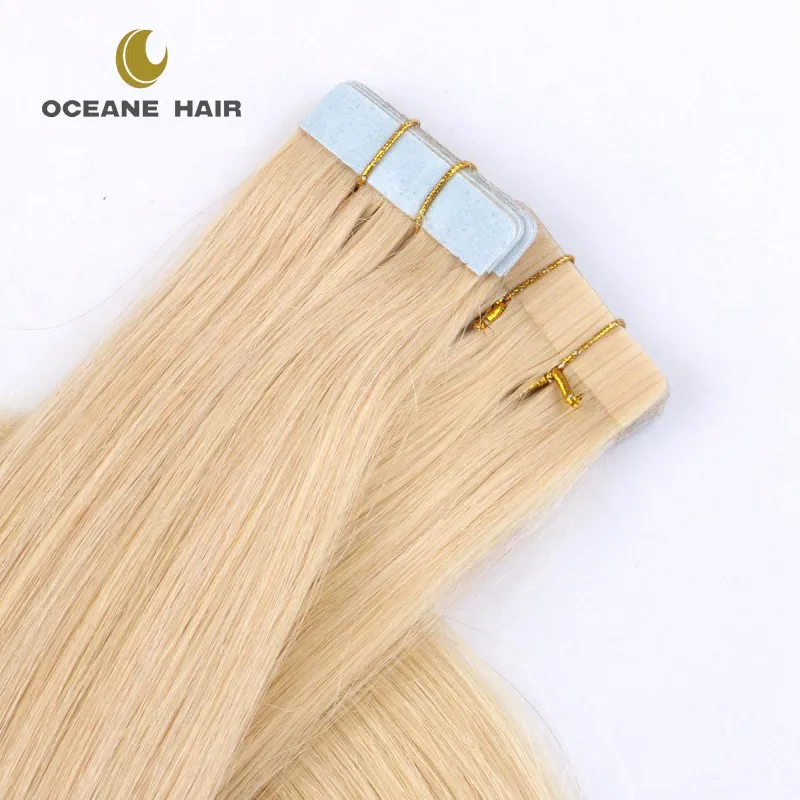 Tape In Human Hair Extensions Adhesive European Machine Remy Hair Extensions Tape In Hair  