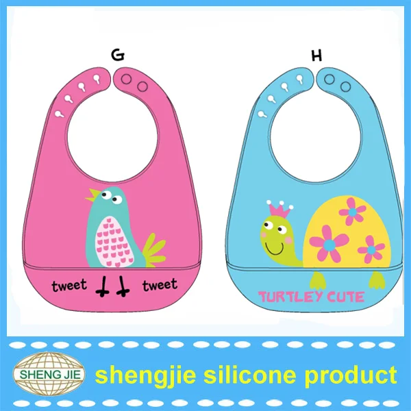 Пользовательские новые силиконовые мода ребенок детские нагрудники и водонепроницаемый легко чистить