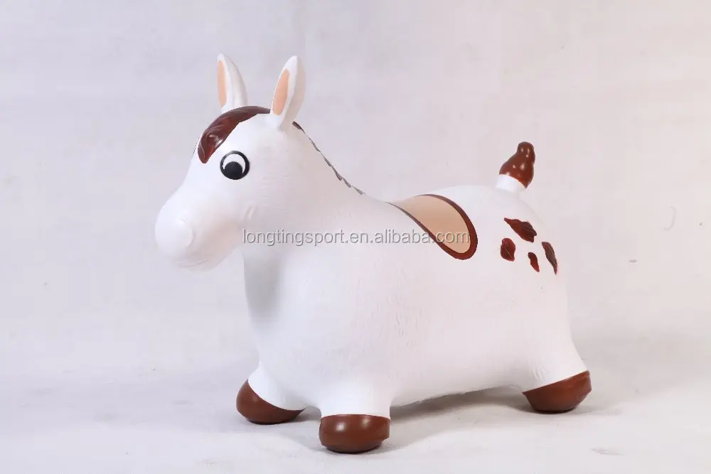 Пластиковые прыгающие игрушки-животные с музыкой для детской езды