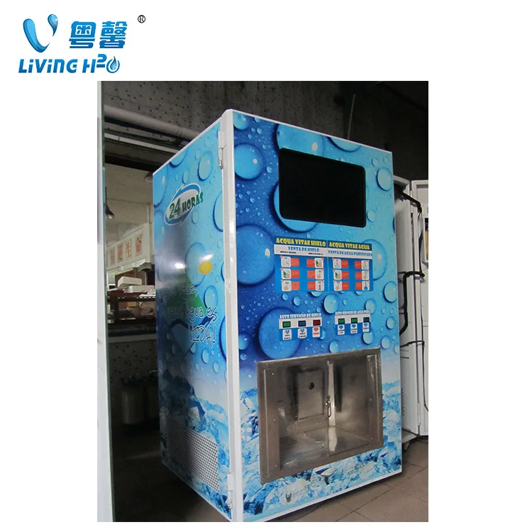 Ice Vending Machine With Ro Filter 24h Service Coin Ice Vending Machine