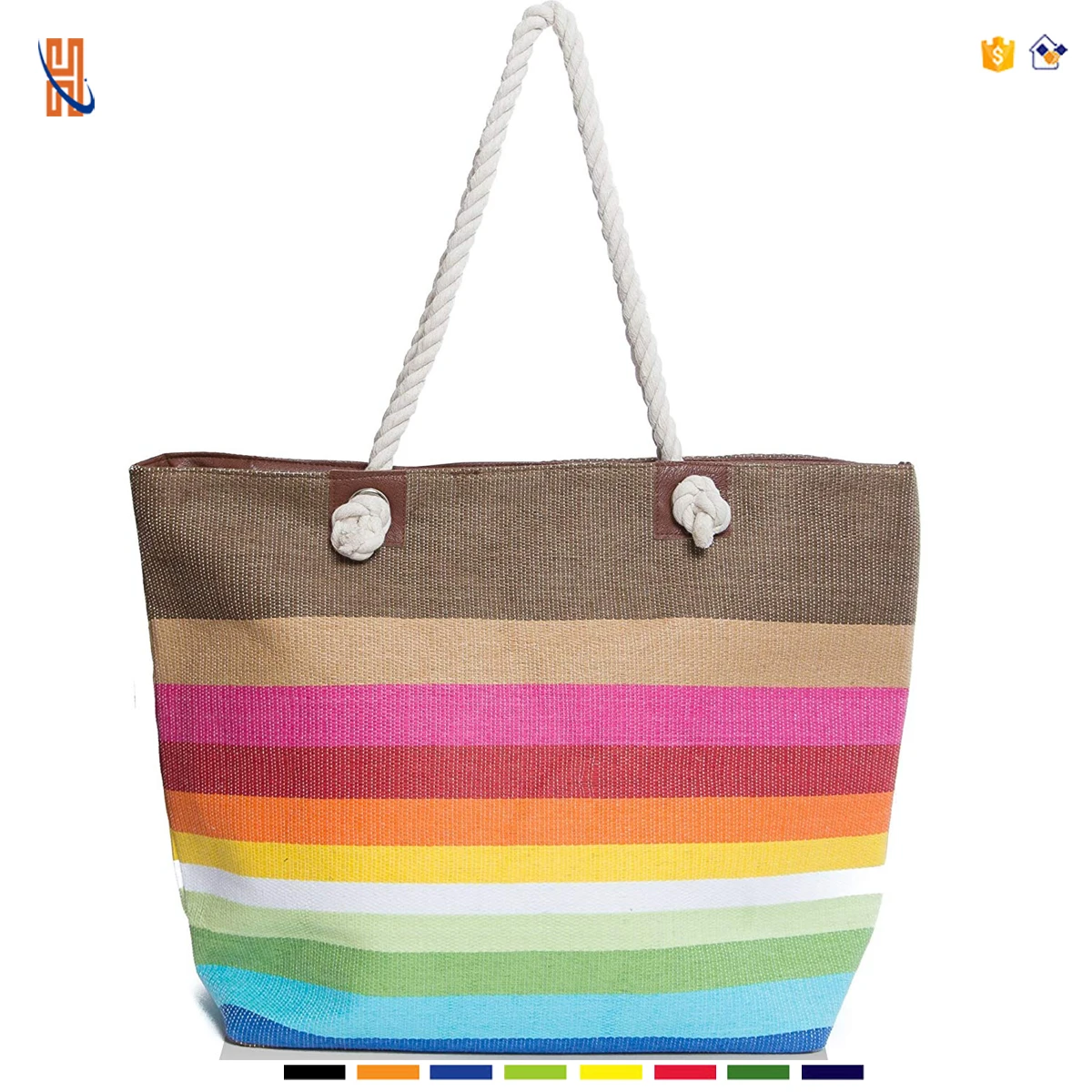 beach bag tote with zipper