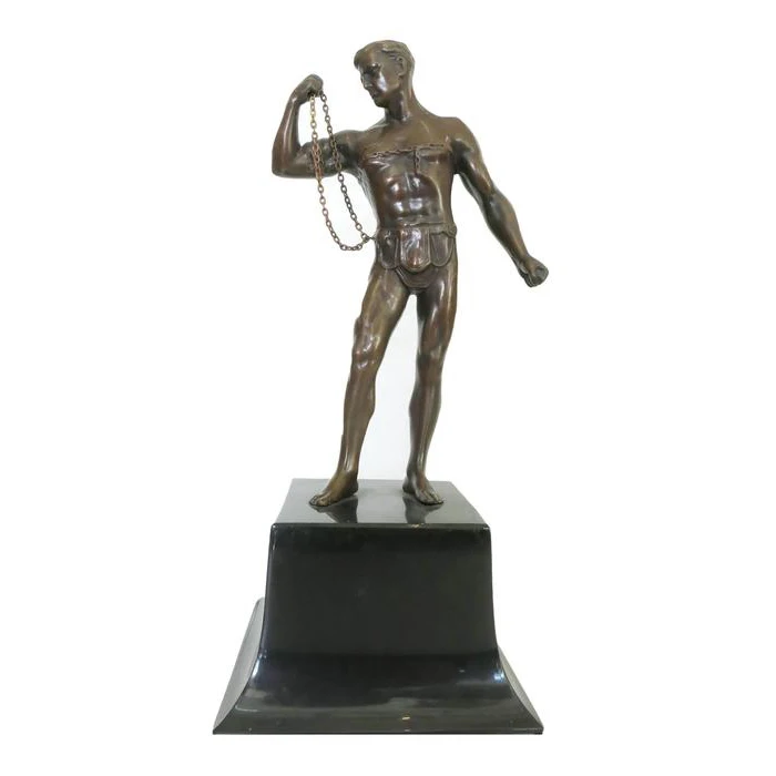 Life Size Garden Bronze Nude Muscle Man Statue Metal Male Art Sculpture Buy Nude Muscle Man