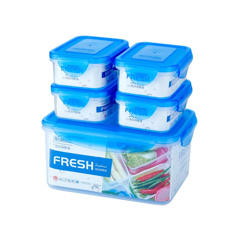 5Pcs Plastic Storage Container Set