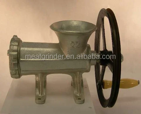 
Мясорубка 22 # с колесиком, Мясорубка из чугуна, со множеством запасных частей 