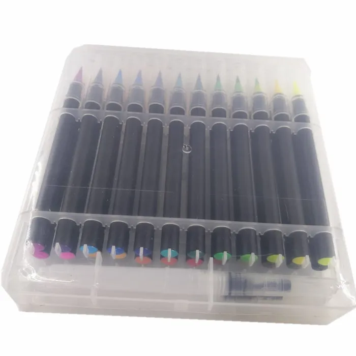 24 + 2 PP коробка акварельные кисти художественные маркеры мягкий наконечник акварельные кисти маркер ручка набор