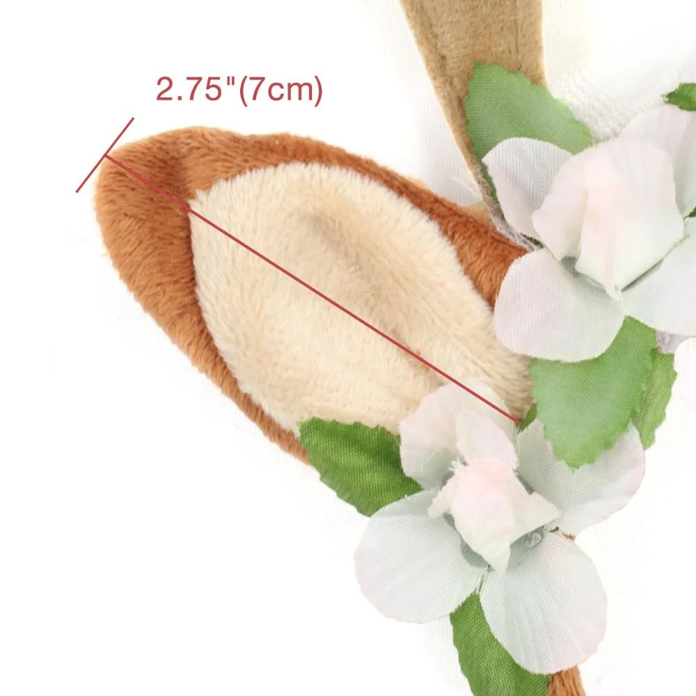 KACCDE Accessoires De Déguisement De Noël Avec Oreilles De Cerf, Serre-tête, Queue De Cerf, Nez De Cerf Pour Femme Et Fille, Cosplay, Fête, Photographie