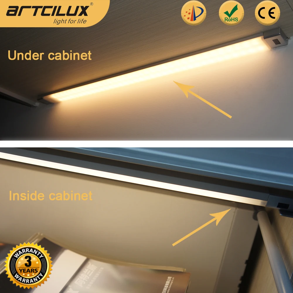 Kitchen Under Cabinet Lighting Kit Bright LED Bar Fixture A5 
