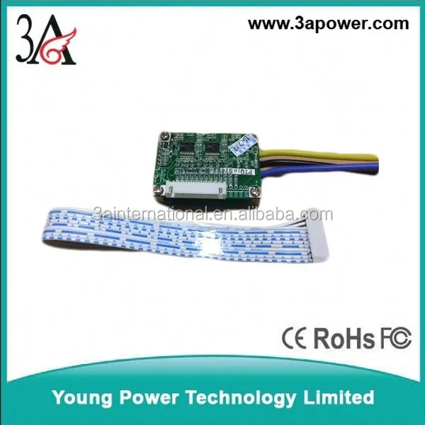 smallest size 10s 36v 10A bms lithium li ion battery packs bms pcm pcb ebike battery bms with balanced light