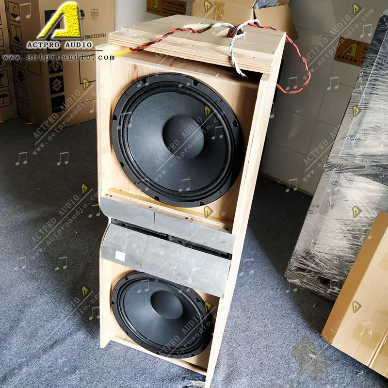 Professional Dual 12 Inch Line Array Peaker 1100W Powered Audio System ACTPRO AUDIO