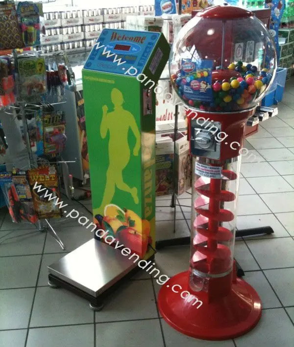 Pro Plastic Spiral Ball / Gumball Vending Machine Tr702 Buy Spiral