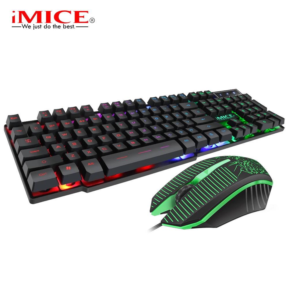 backlit keyboard and mouse combo