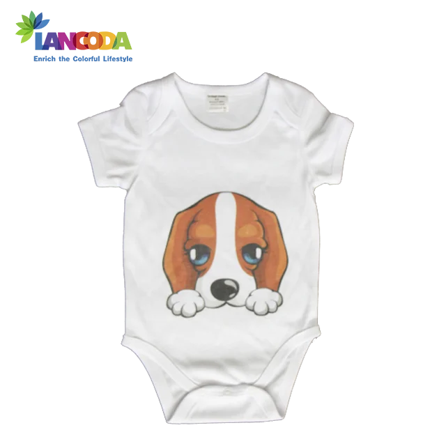 Индивидуальный белый детский комбинезон с сублимационной печатью, детское боди с коротким рукавом, комбинезоны, рубашки