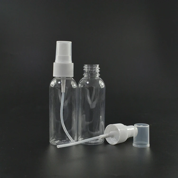 5 Clear Plastic 2 OZ PET Empty Spray Bottles Refill Mist Pump