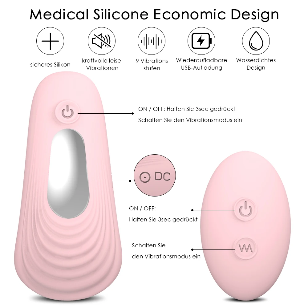 Tragbarer Vibrator mit Fernbedienung für Erwachsene, geeignet für die Selbstbefriedigung von Frauen oder das Vorspiel zu zweit._voghion.com