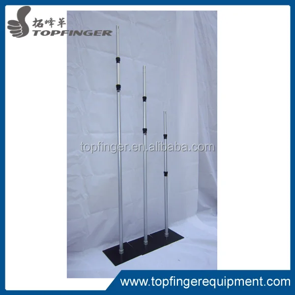 Самое лучшее обслуживание алюминиевый выдвижная труба пелерина стенд с драпировкой