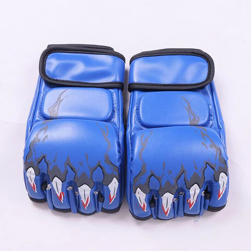 Details about   Open Fingers Adults Muay Thai Boxing MMA Gloves Sanda Training Mitts Fight Gear 