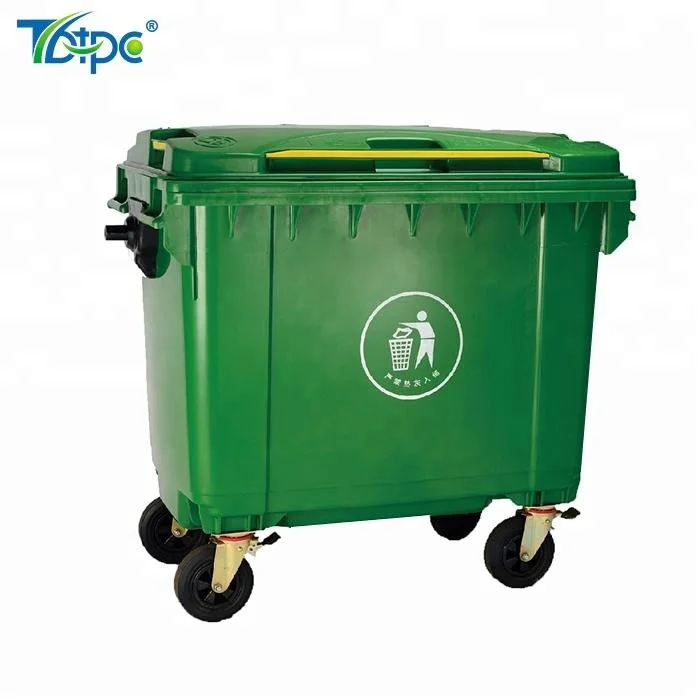 Hdpe 660 Liter And 1100 Liter Large Garbage Bins For Sale And Plastic Mobile Construction