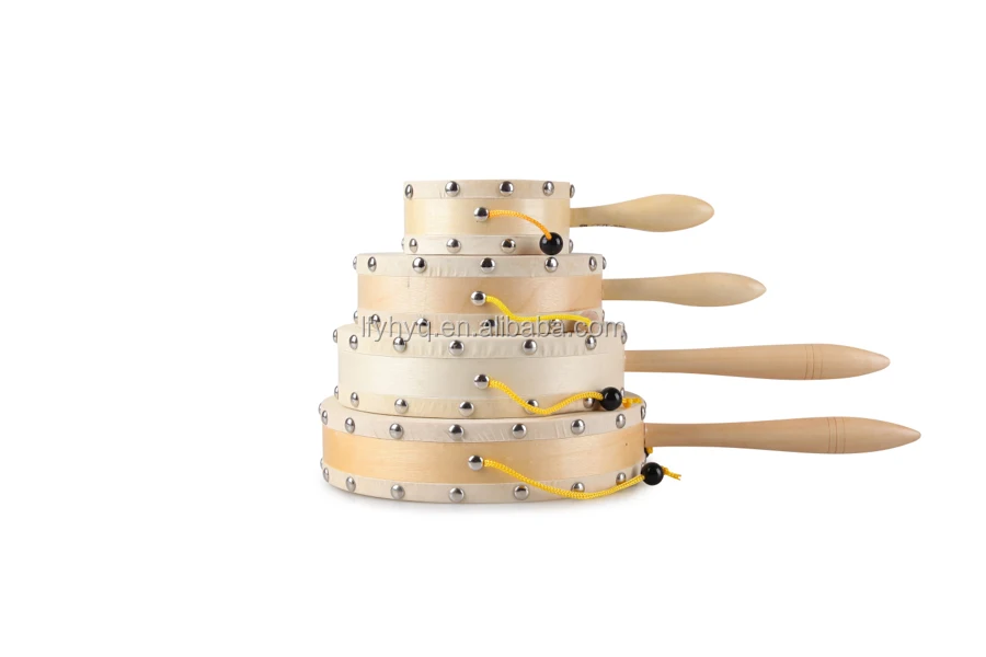 Китайская традиционная деревянная детская игрушка-погремушка domroo