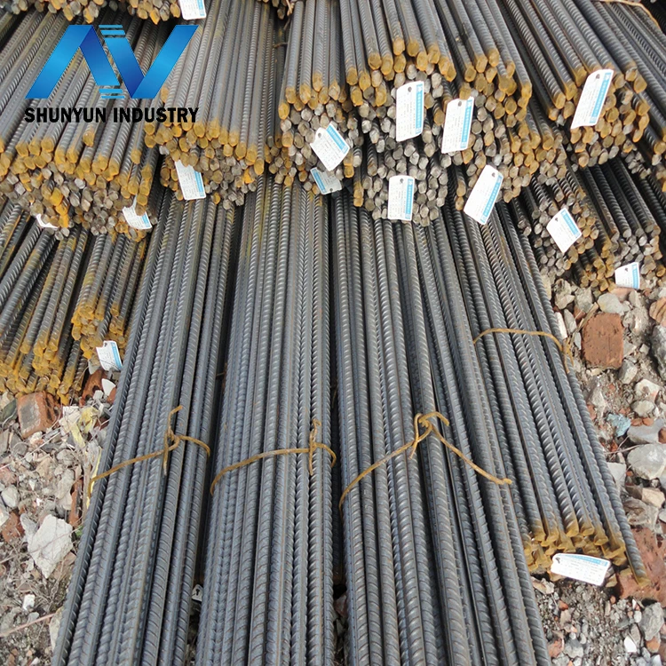 Высокопрочные деформированные стальные арматурные железные стержни для строительства по заводской цене