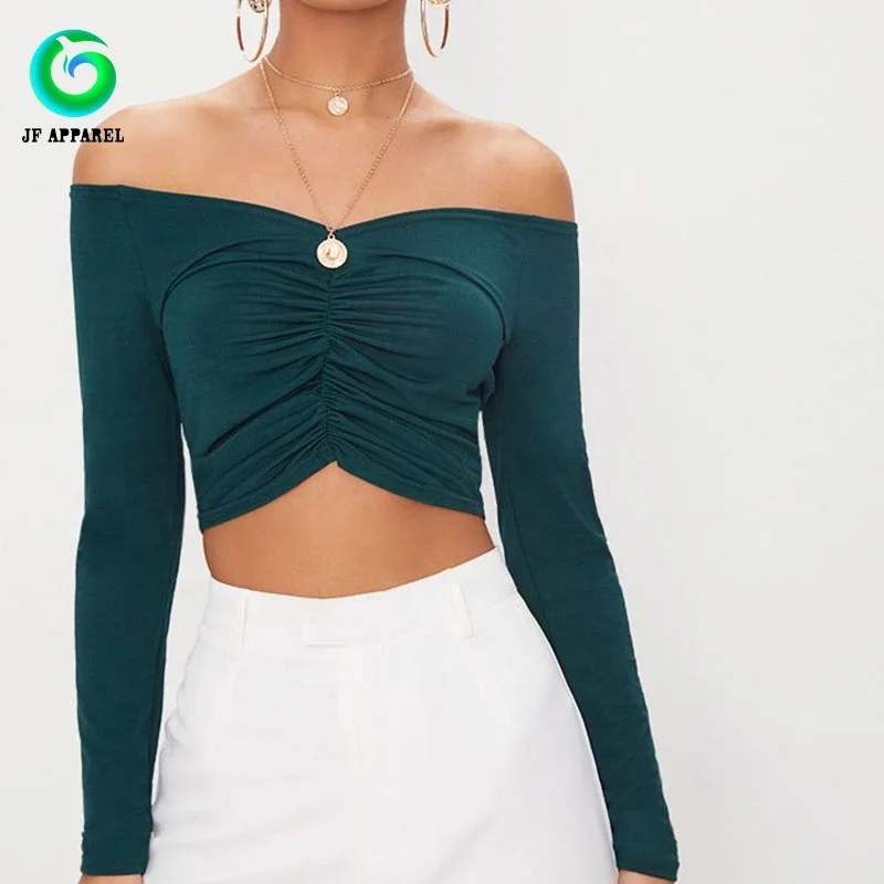 emerald green long sleeve top