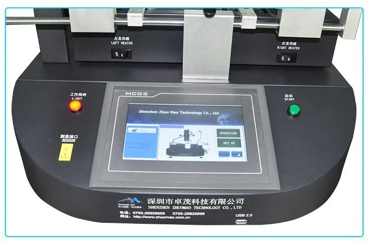 Orijinal ZhuoMao ZM-R5830 sıcak hava BGA Rework istasyonu 3 sıcaklık bölgeleri Reballing makinesi 4500W dokunmatik ekran kontrol paneli