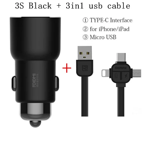 Глобальная версия Xiaomi Roidmi 3S Автомобильное зарядное устройство музыка 4,2 USB зарядное устройство с двумя портами Android iOS Совместимость автомобильного зарядного устройства