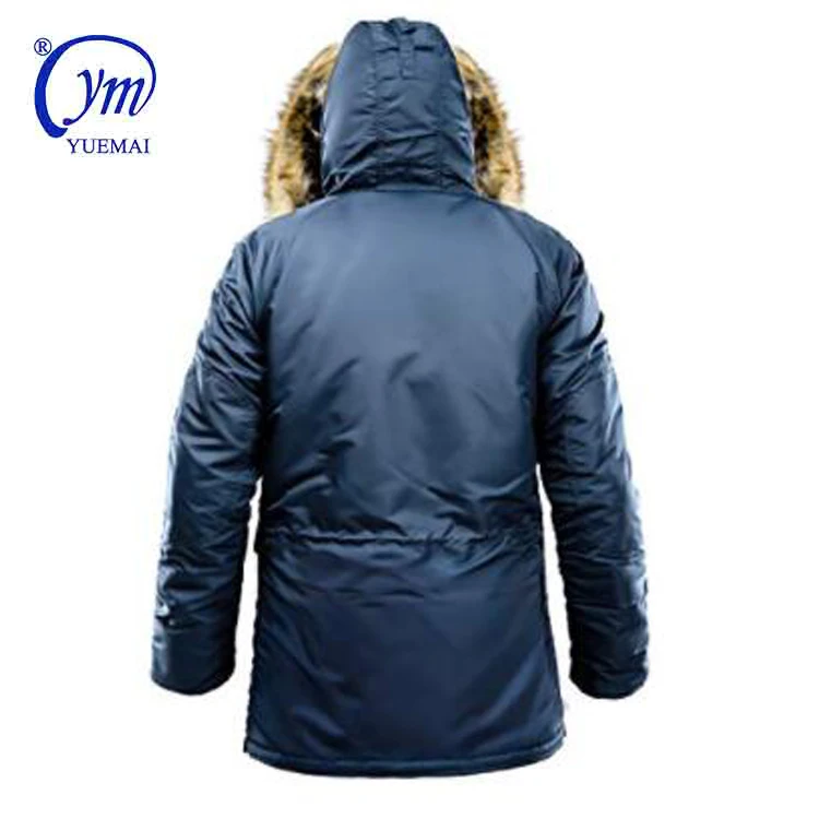 Tactical N3B Winter Warm Padded Windproof Jacket Coat Parka with fox Fur