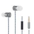 Cellphone Earphone Metal Alloy Super Bass In Ear Headset with MIC for iPhone 6s Samsung S6