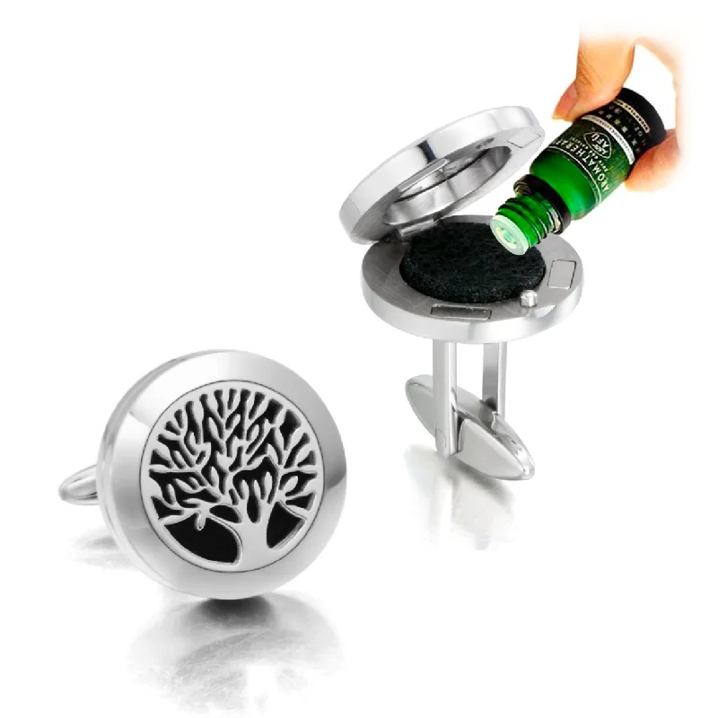 Новое поступление, диффузор для ароматерапии, запонка из нержавеющей стали на заказ с 8 вставками